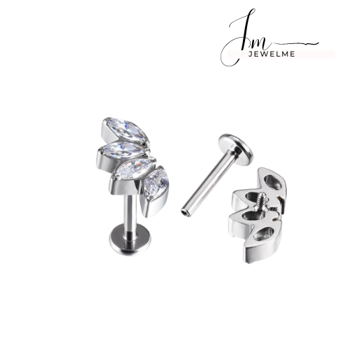 עגיל לברט - 4 עלים